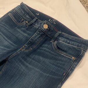 White House Black Market Dark Blue Skinny Jeans